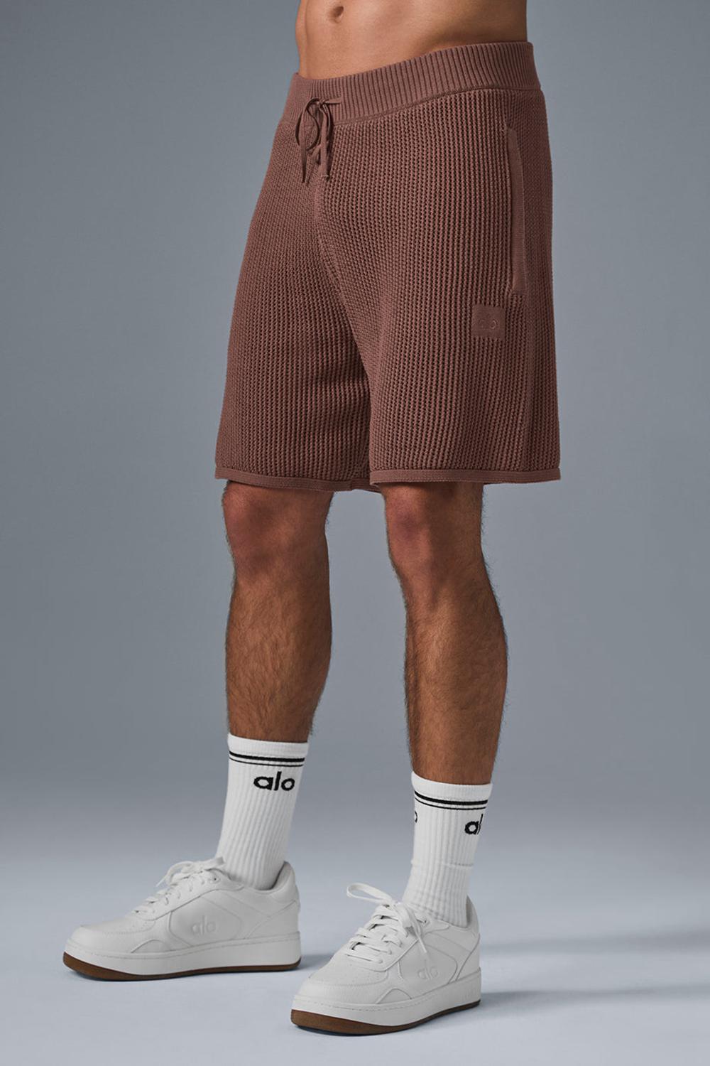 Alo Yoga Open-Knit Miesten Shortsit Chestnut | Suomi  9063-RTUXP