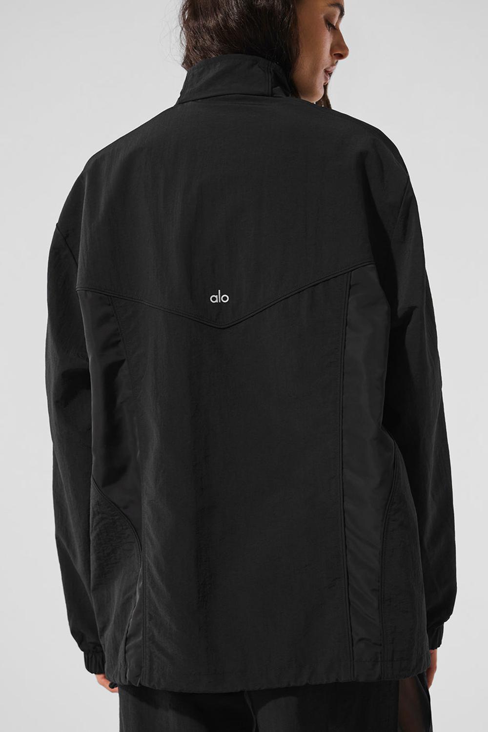 Alo Yoga Origin Full-Zip Track Naisten Takit Mustat | Suomi  7125-HKOTL