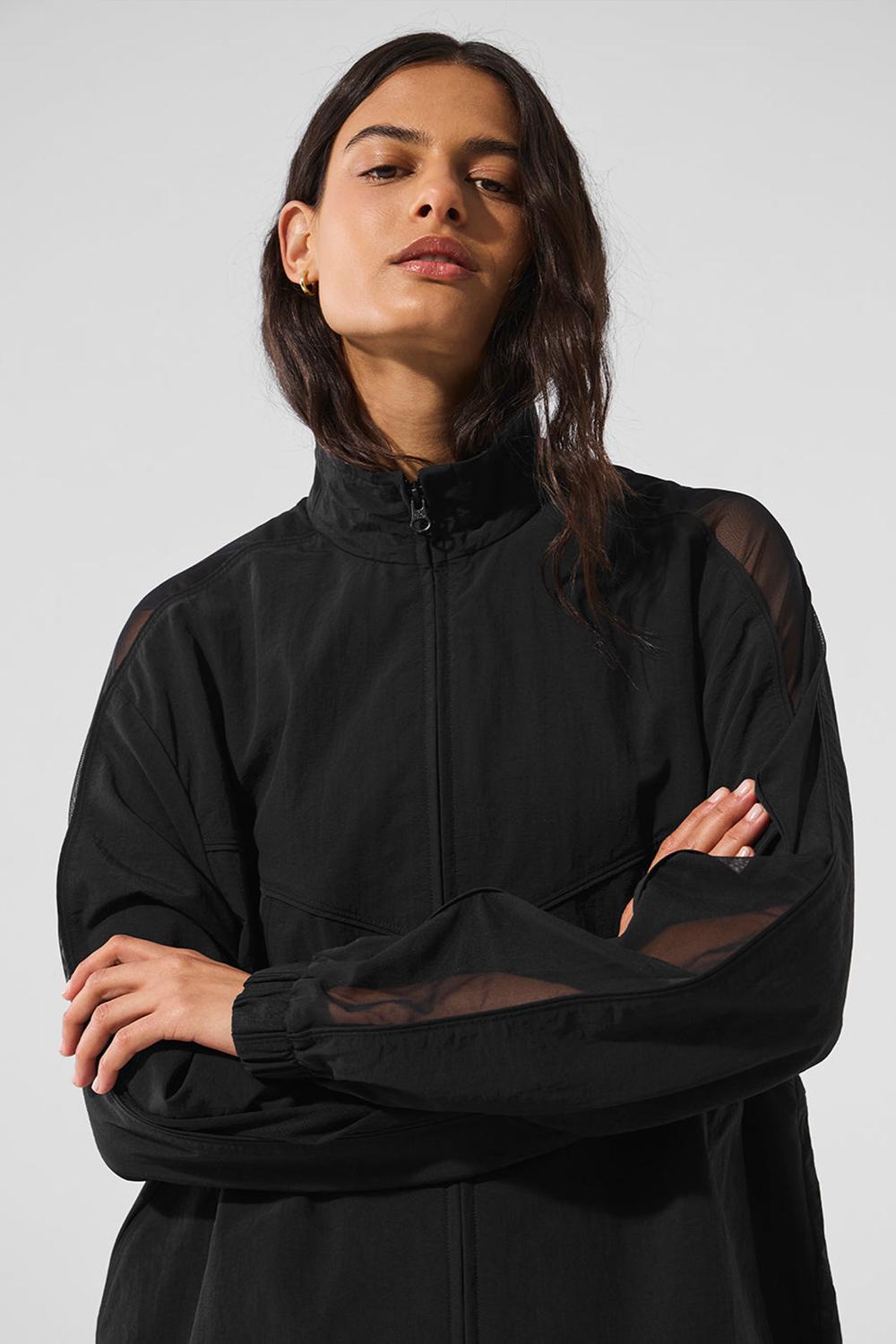 Alo Yoga Origin Full-Zip Track Naisten Takit Mustat | Suomi  7125-HKOTL