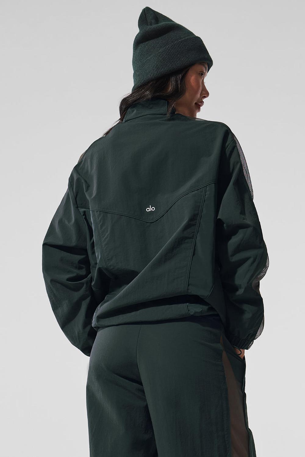 Alo Yoga Origin Full-Zip Track Naisten Takit Vihreä | Suomi  2097-ZAHIW