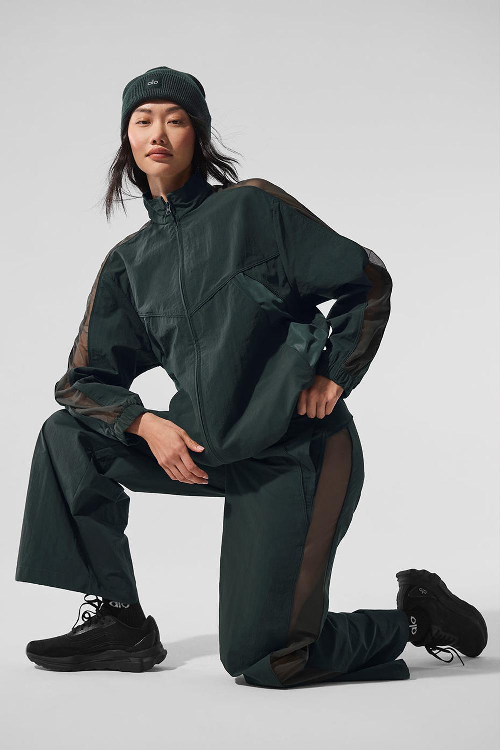 Alo Yoga Origin Full-Zip Track Naisten Takit Vihreä | Suomi  2097-ZAHIW