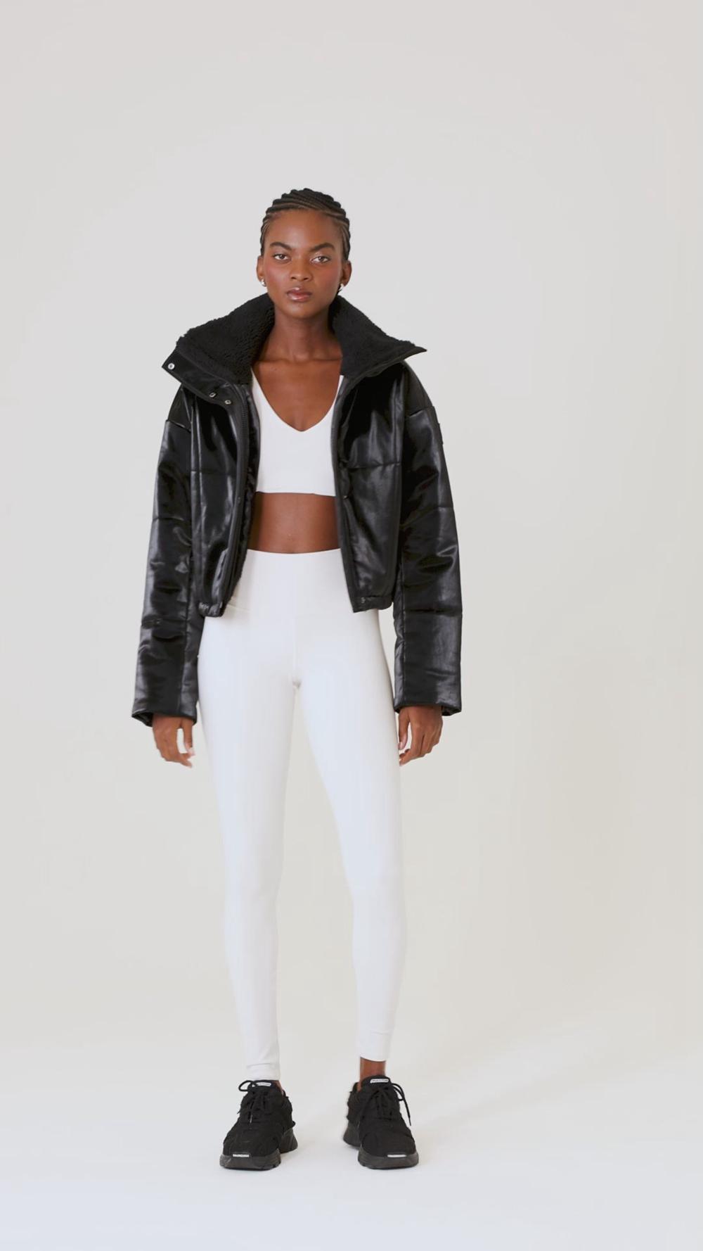 Alo Yoga Orion Cropped Naisten Puffer Takki Toasted Almond | Suomi  4837-DQSEP