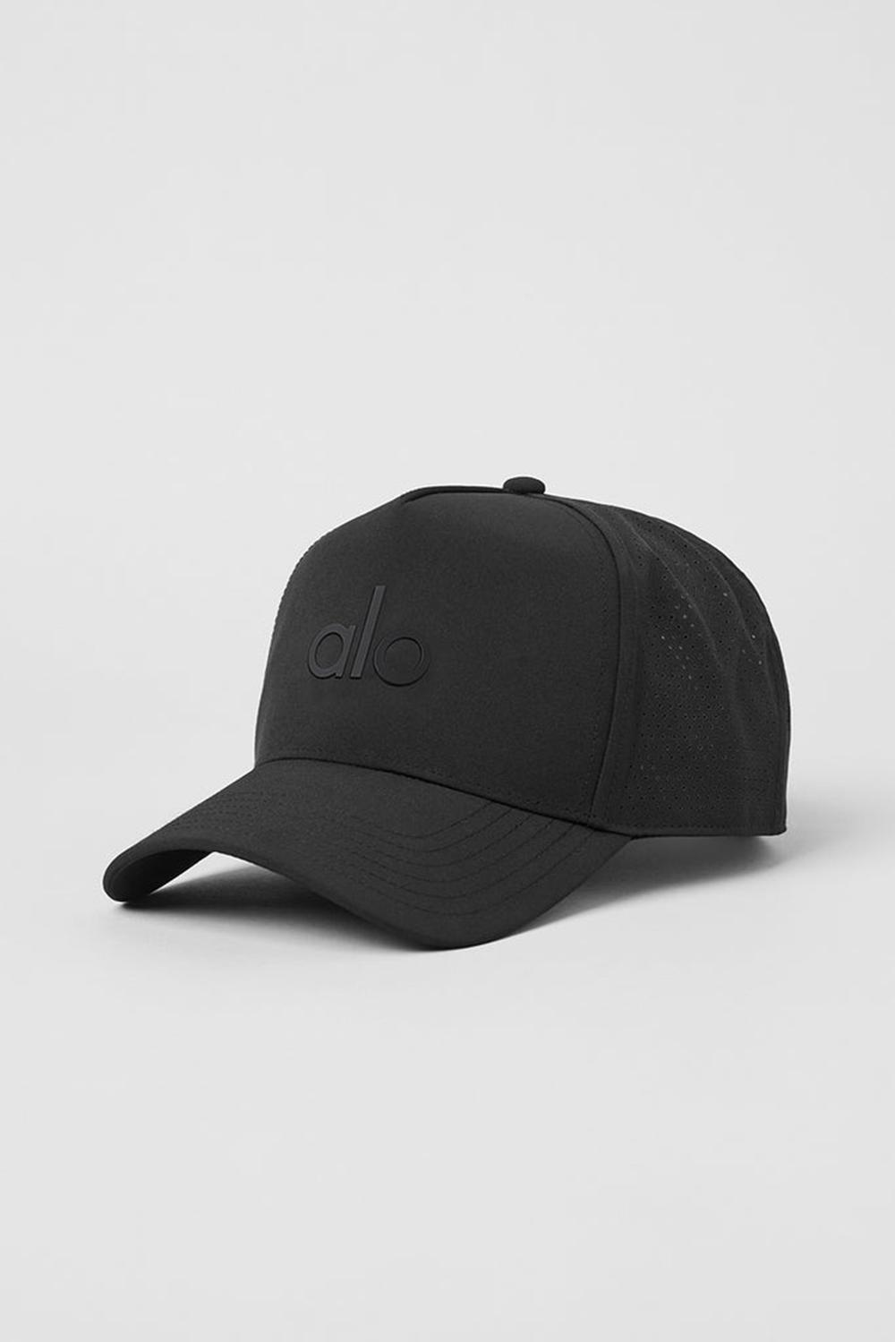 Alo Yoga Performance District Naisten Trucker Lippis Mustat | Suomi  8410-QLUEY