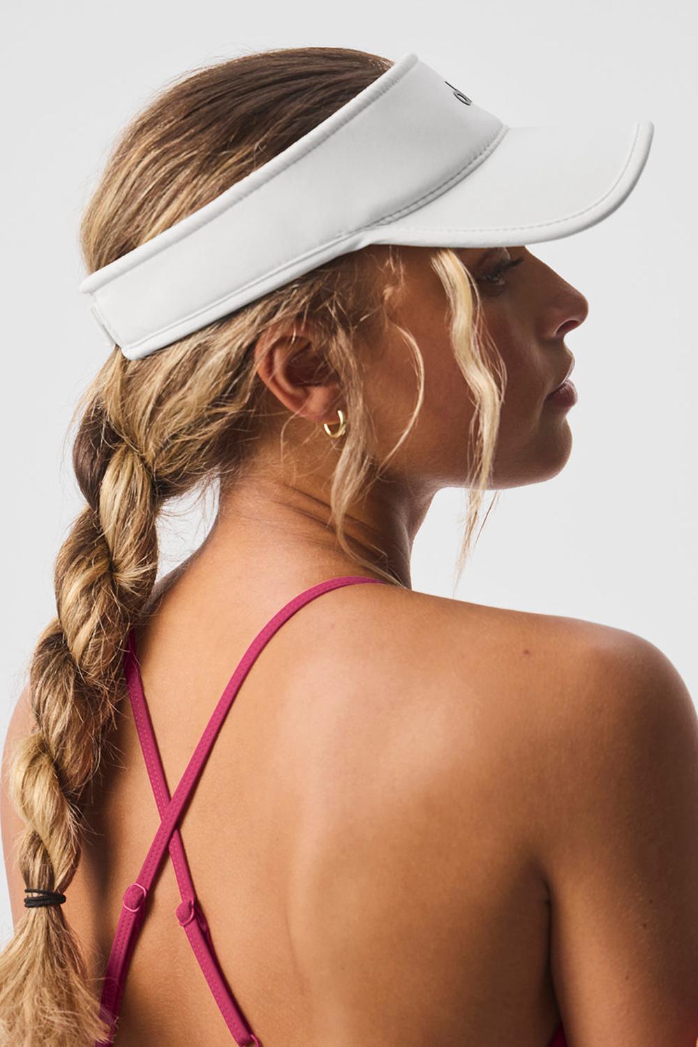 Alo Yoga Performance Eclipse Naisten Visor Valkoinen | Suomi  6253-NRKAC