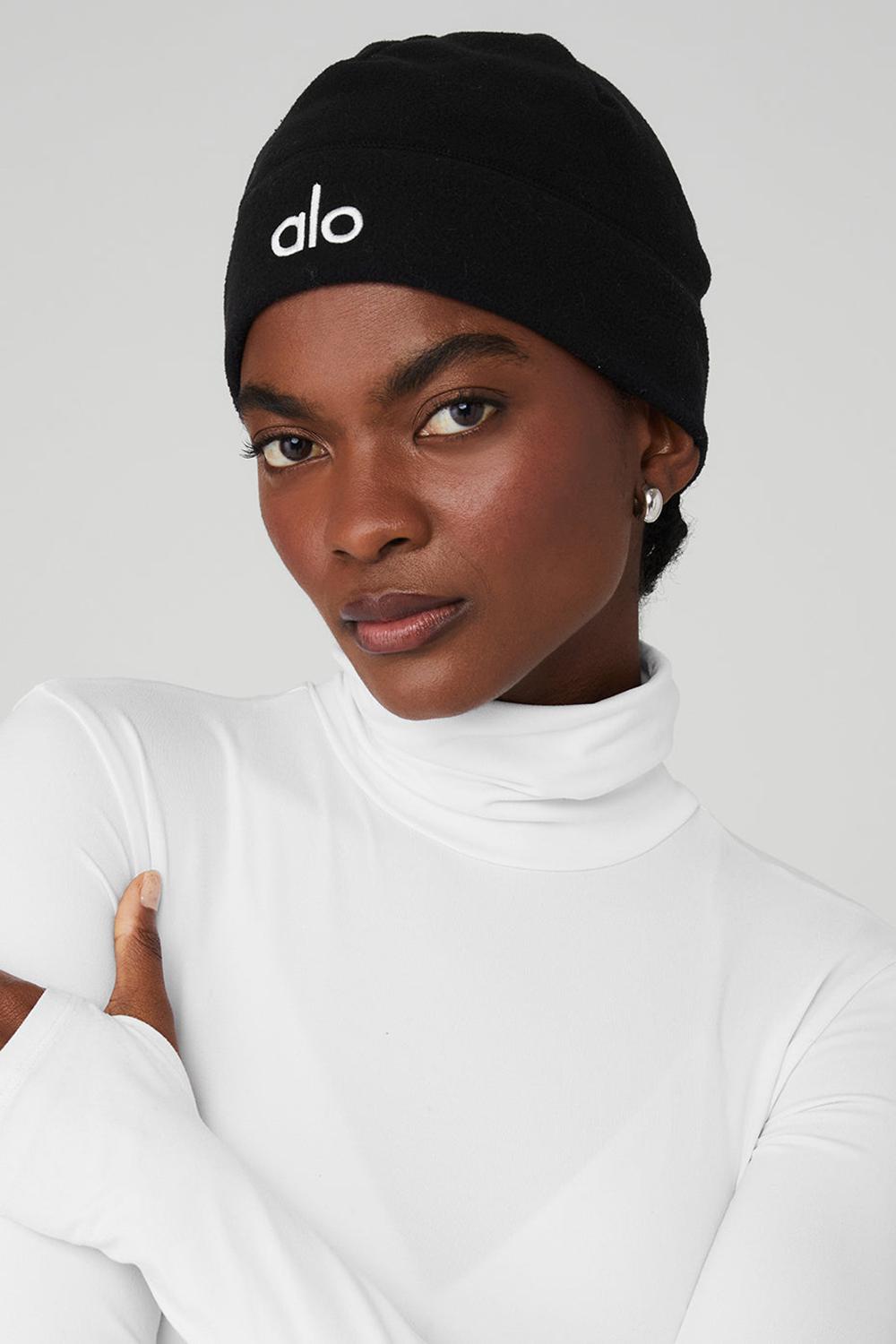 Alo Yoga Performance Fleece Naisten Pipo Mustat | Suomi  2843-QKLYV