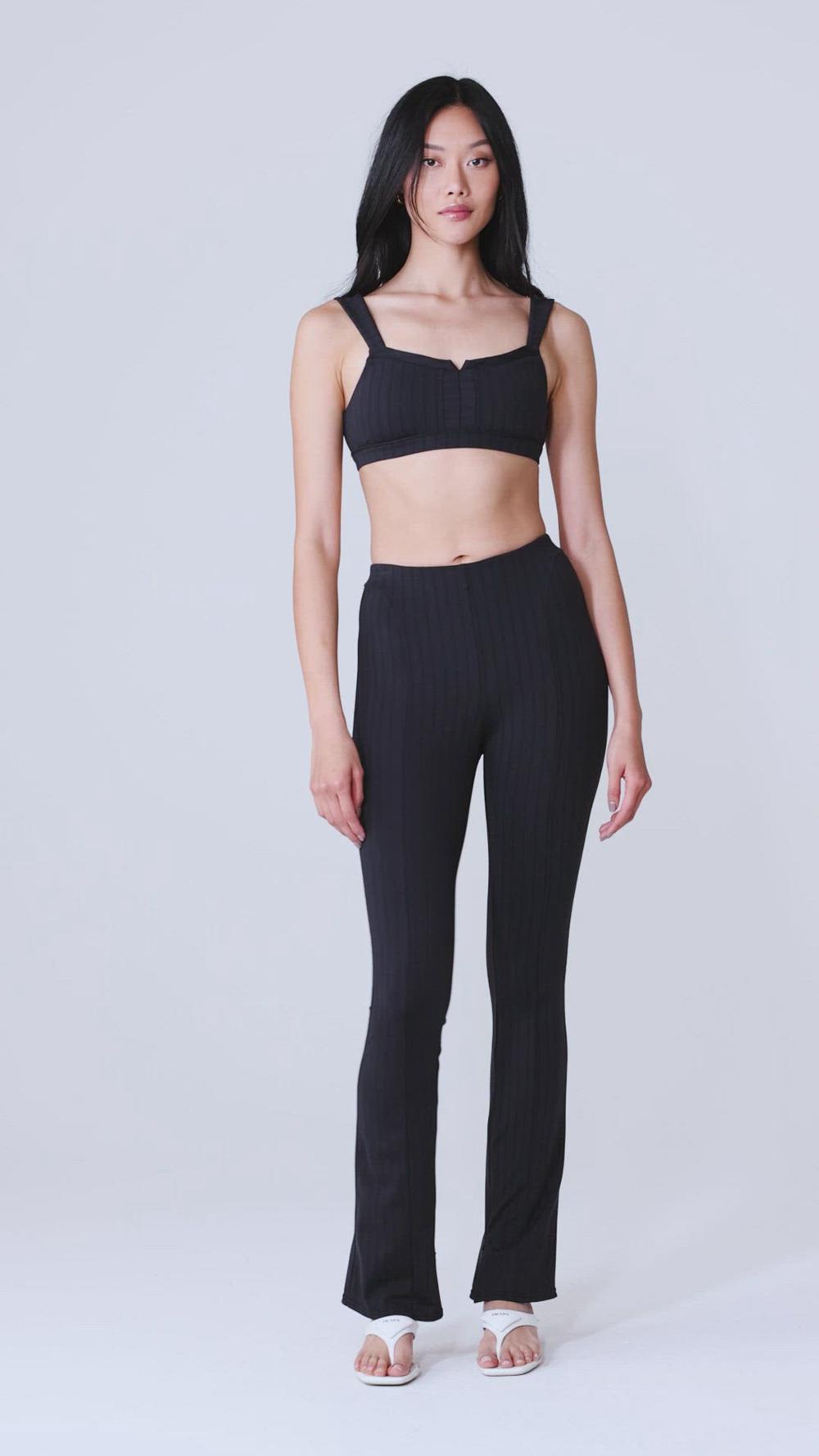 Alo Yoga Pinstripe Jacquard Captivate Naisten Urheiluliivi Mustat | Suomi  8471-KWLTG
