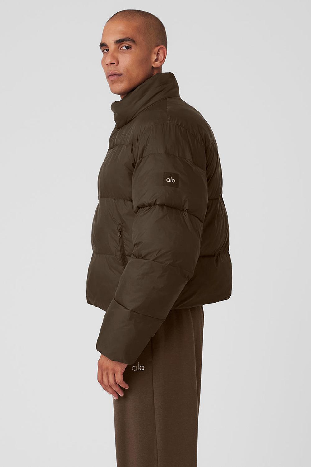 Alo Yoga Platinum Miesten Puffer Takki Espresso | Suomi  7024-IRLQH