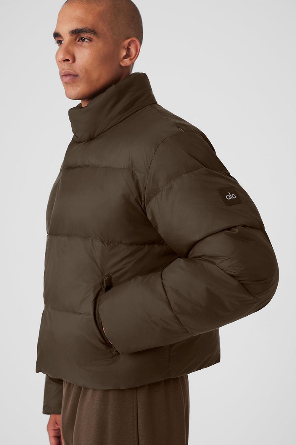 Alo Yoga Platinum Miesten Puffer Takki Espresso | Suomi  7024-IRLQH