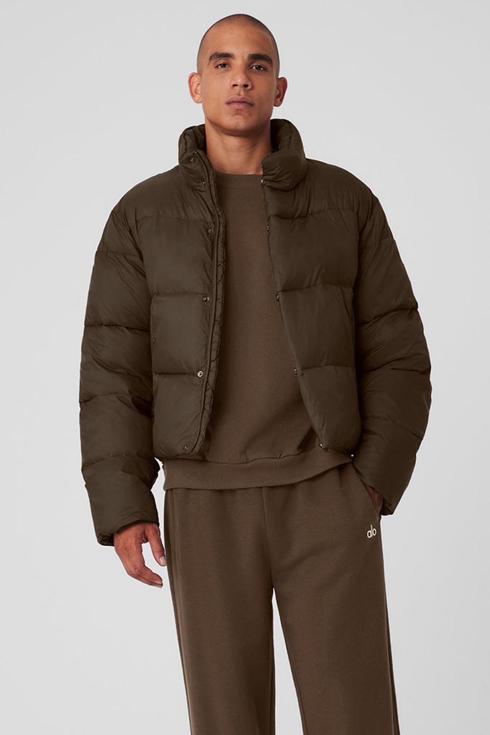 Alo Yoga Platinum Miesten Puffer Takki Espresso | Suomi  7024-IRLQH