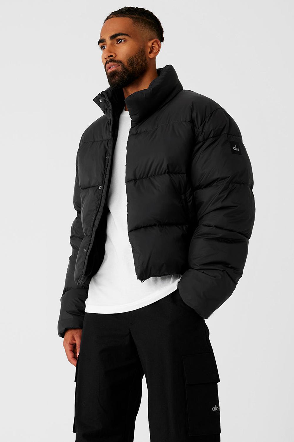 Alo Yoga Platinum Miesten Puffer Takki Mustat | Suomi  7815-OFWIL
