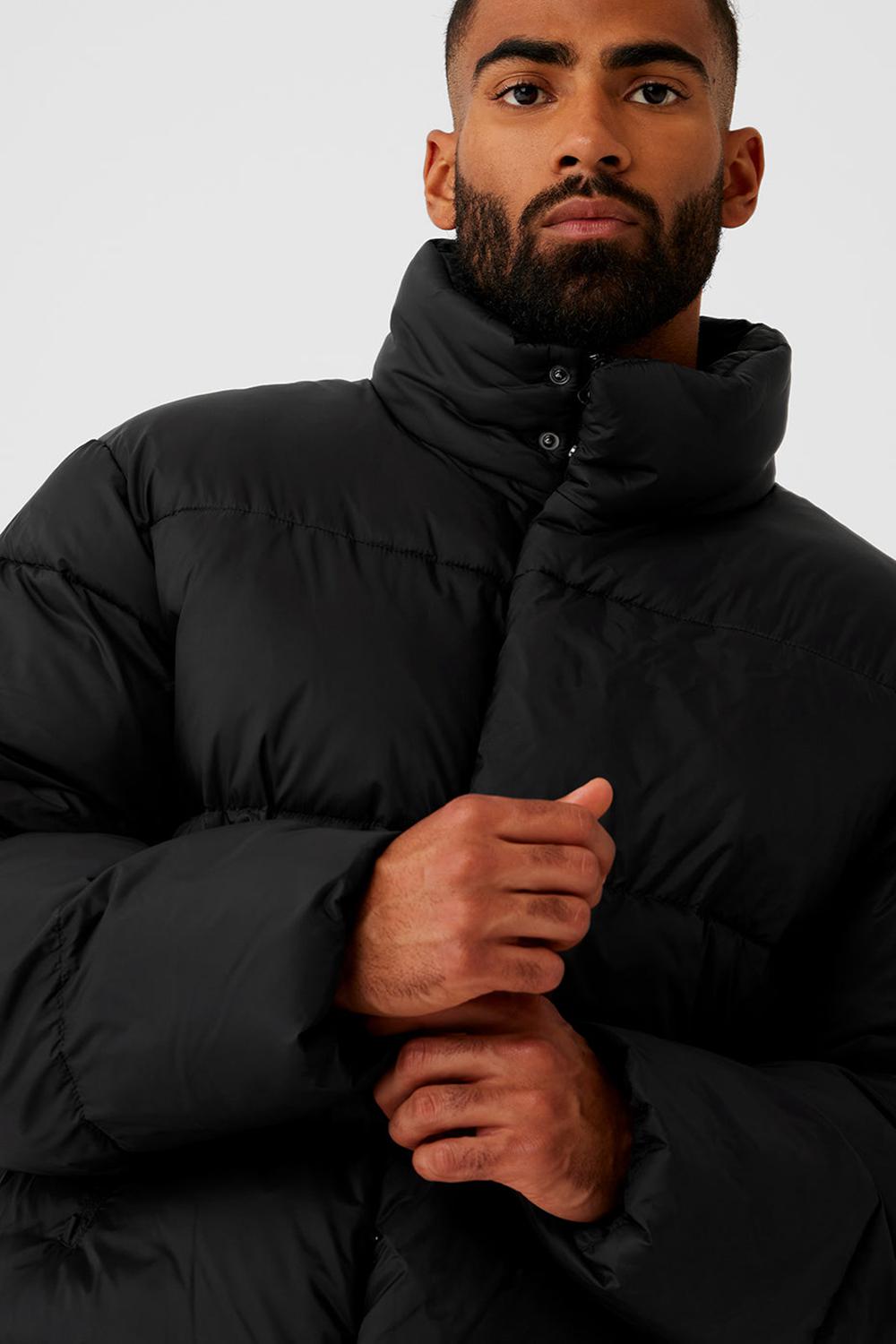 Alo Yoga Platinum Miesten Puffer Takki Mustat | Suomi  7815-OFWIL