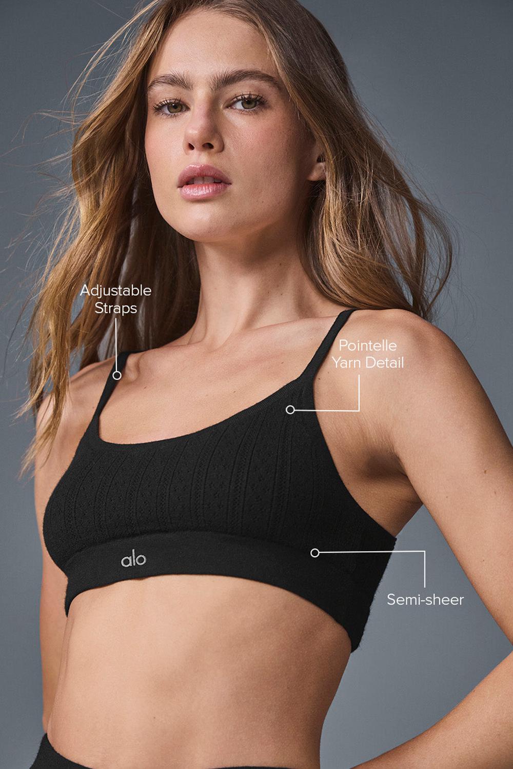 Alo Yoga Pointelle Sweater Be Mine Naisten Urheiluliivi Mustat | Suomi  8976-UHMGF