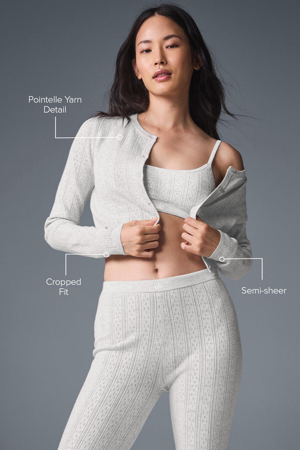 Alo Yoga Pointelle Sweater Be Mine Naisten Neuletakki Vaaleanharmaat | Suomi  1324-WGSDN