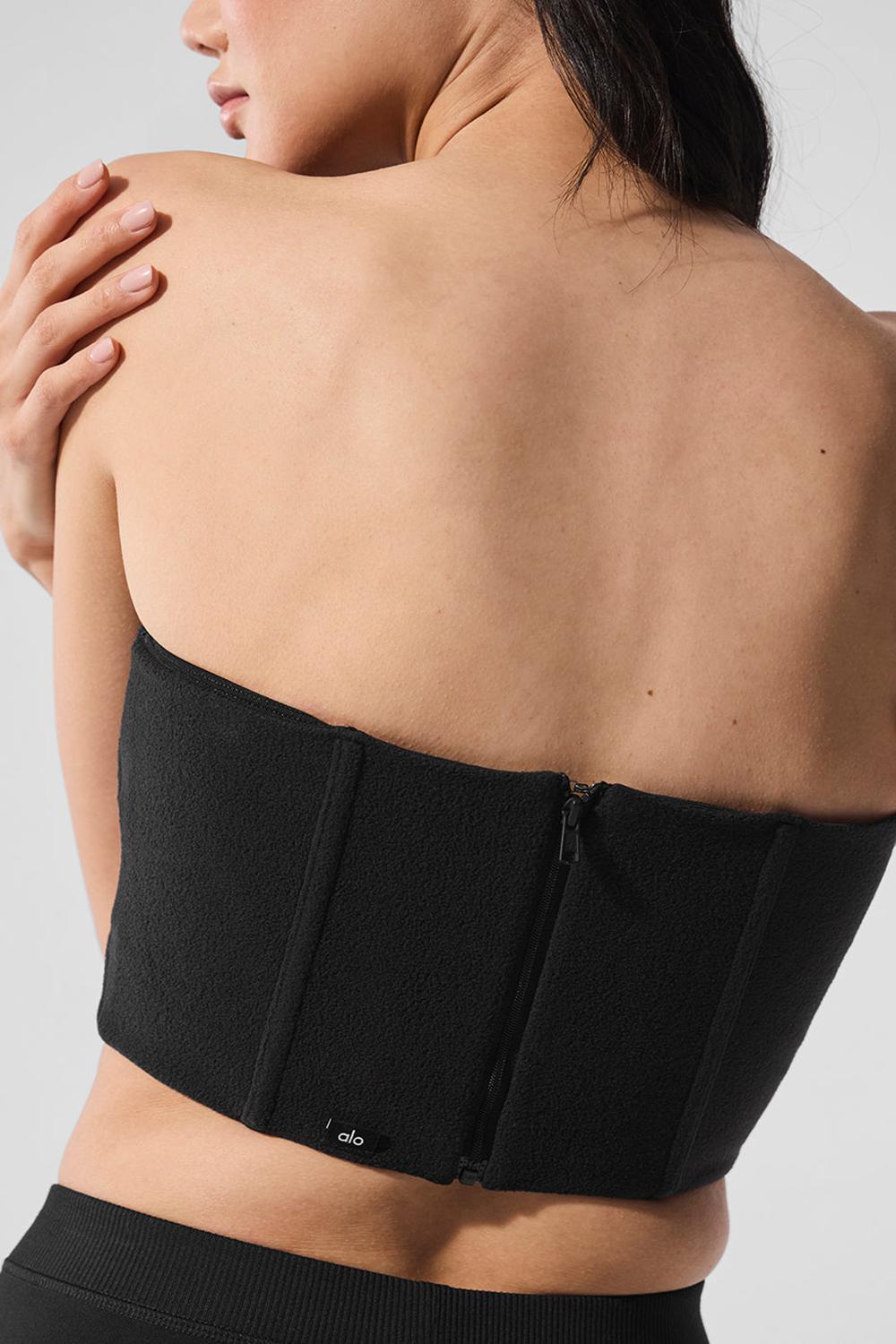 Alo Yoga Polar Fleece Corset Naisten Korsetti Mustat | Suomi  0268-LCAZD