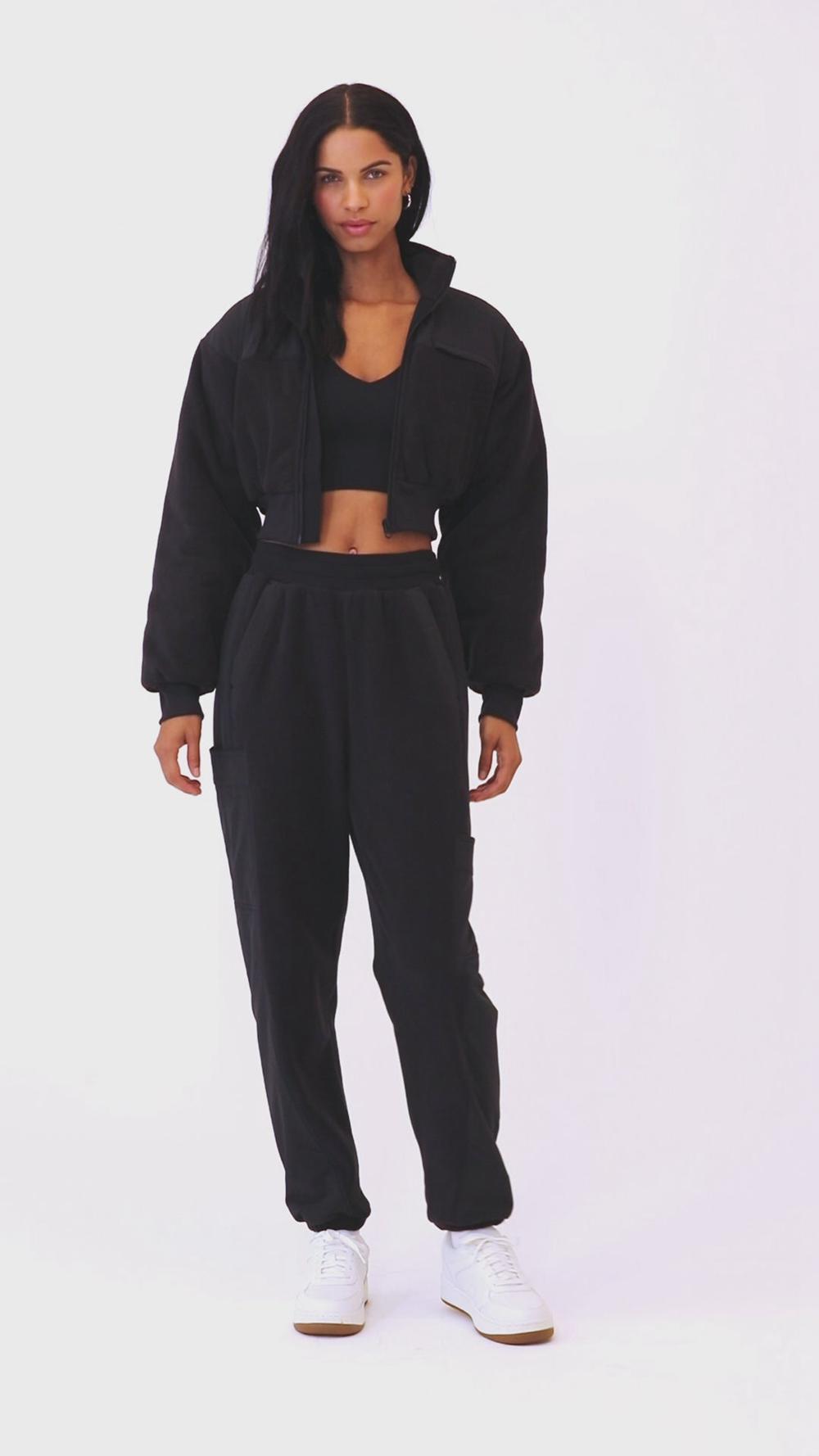 Alo Yoga Polar Fleece Cropped Wintry Mix Naisten Takit Soft Mulberry | Suomi  5614-ZQLJE