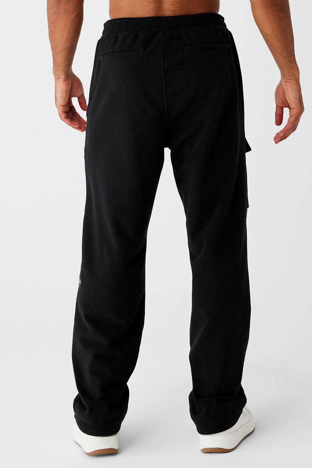 Alo Yoga Polar Fleece Ridge Cargos Miesten Housut Mustat | Suomi  5018-SPFWB