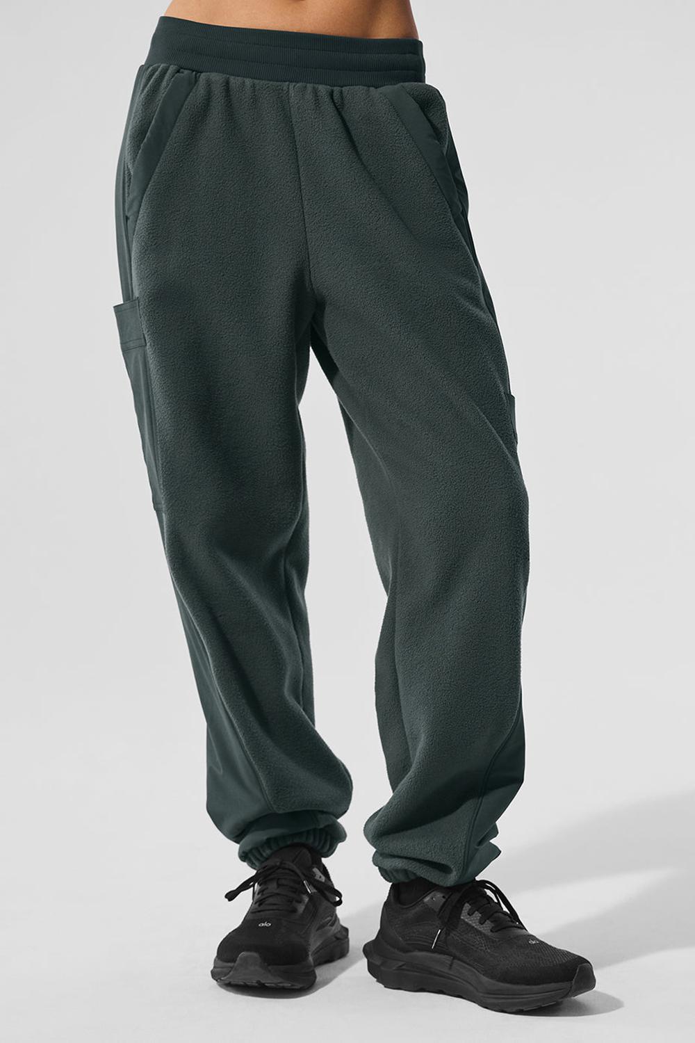 Alo Yoga Polar Fleece Wintry Mix Naisten Housut Vihreä | Suomi  9624-PNRQF