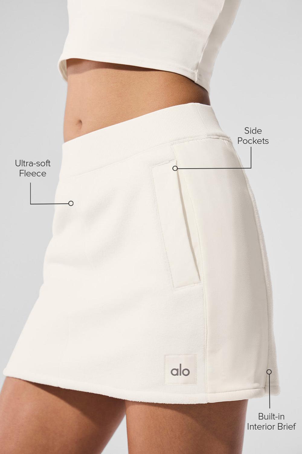Alo Yoga Polar Fleece Wintry Mix Naisten Hameet Ivory | Suomi  7246-WEOKB