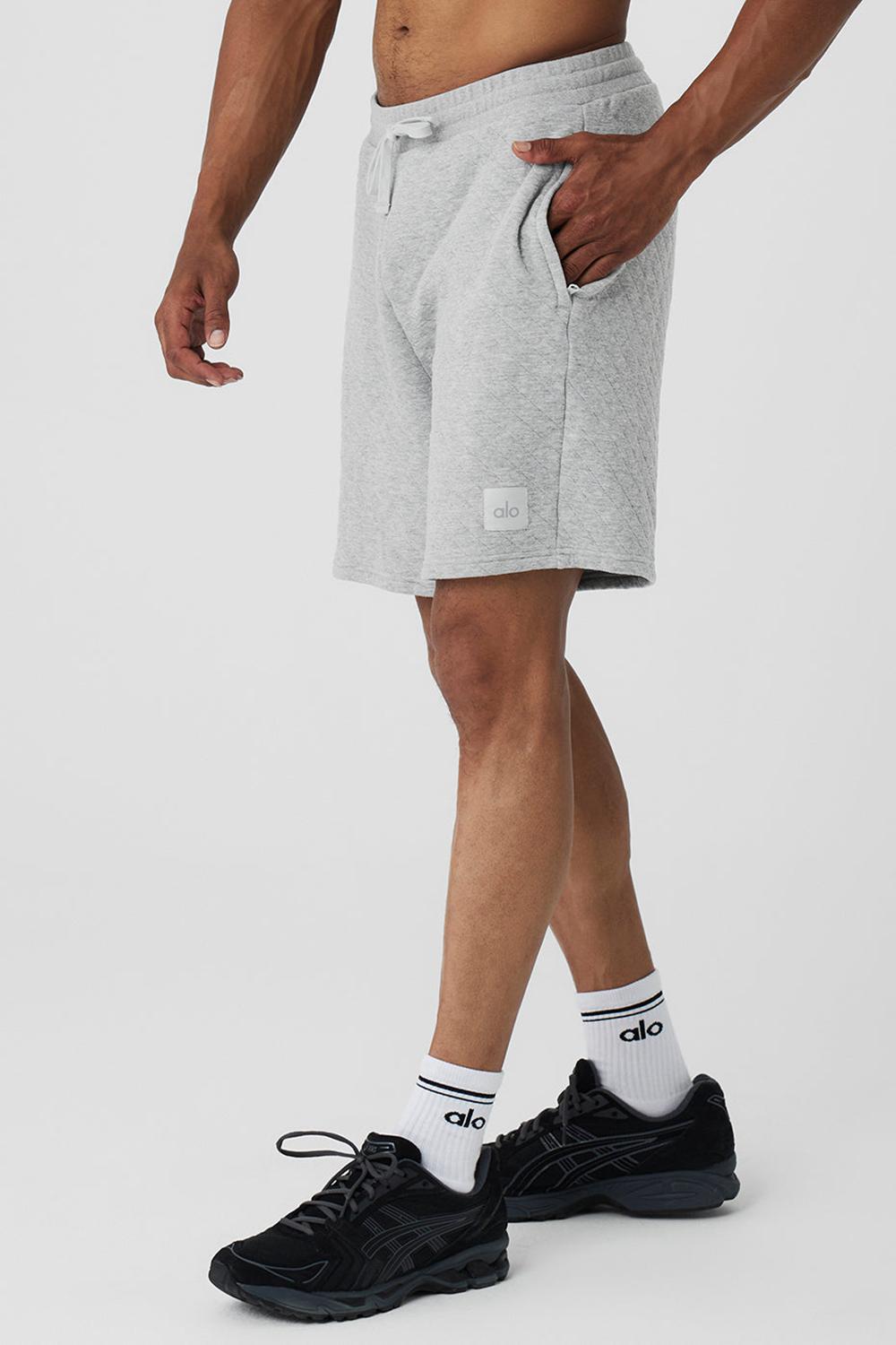 Alo Yoga Quilted Stadium Miesten Shortsit Harmaat | Suomi  9356-UVGFS