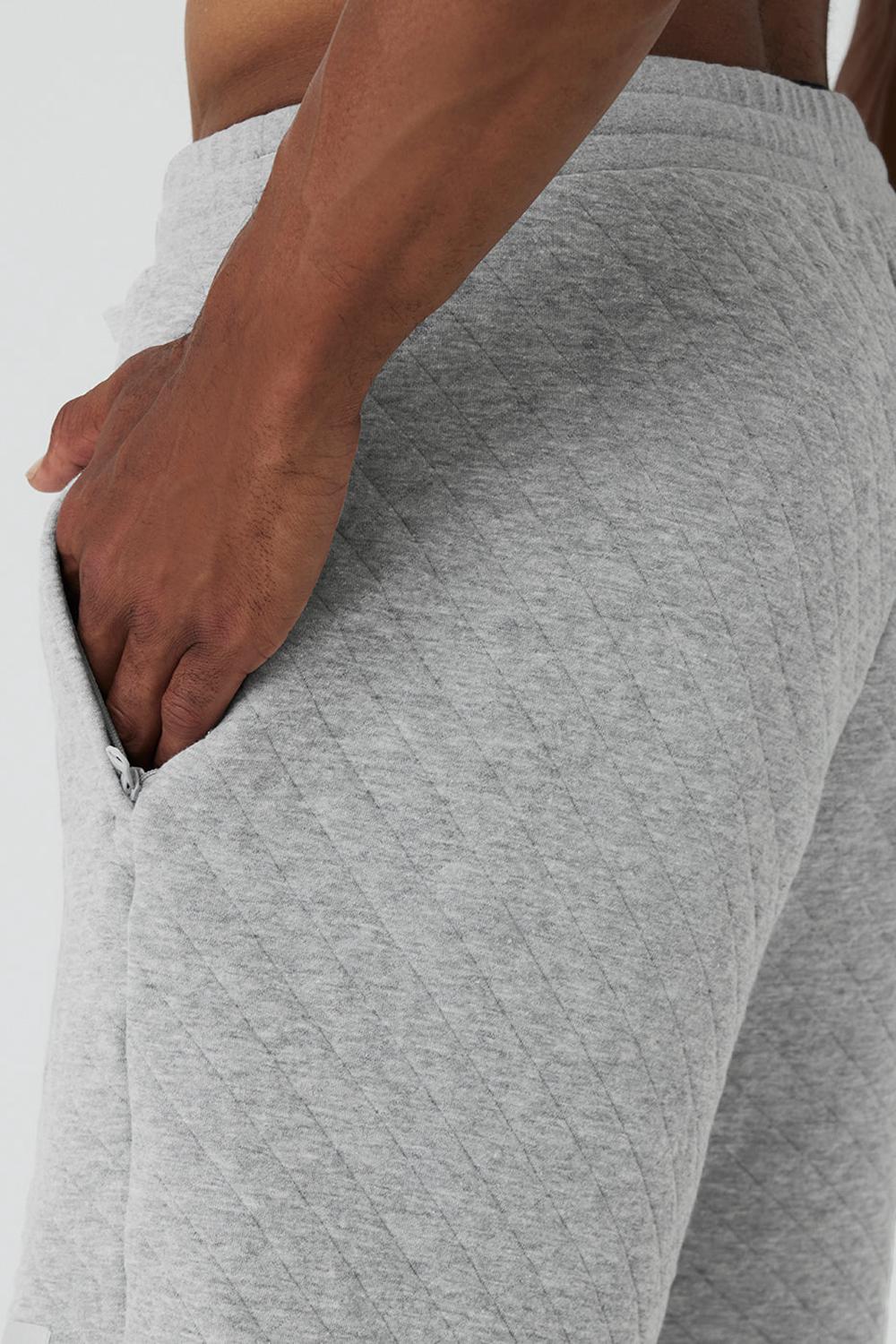 Alo Yoga Quilted Stadium Miesten Shortsit Harmaat | Suomi  9356-UVGFS