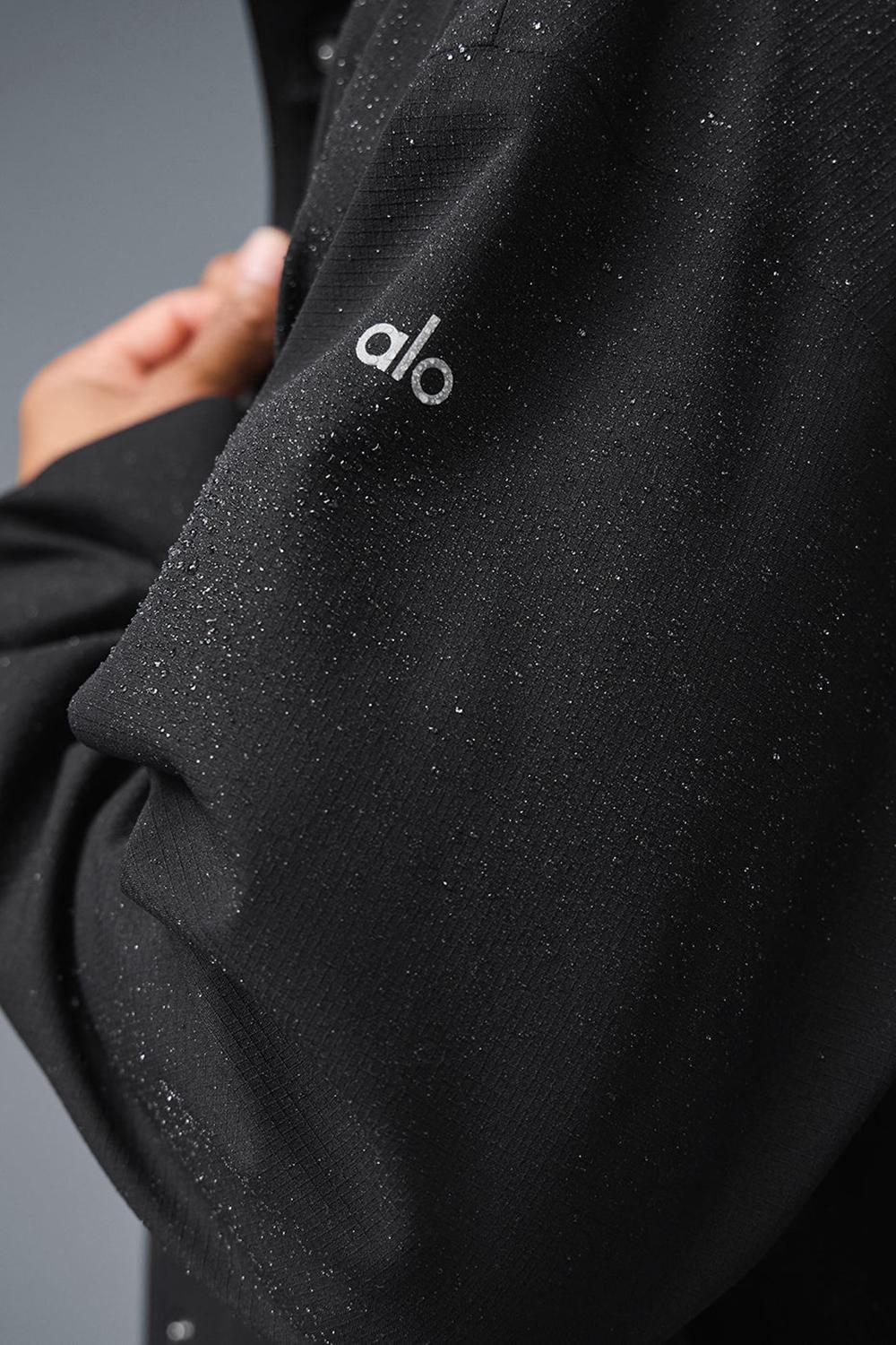 Alo Yoga Rain Or Shine Miesten Long Coat Mustat | Suomi  7261-OALPH