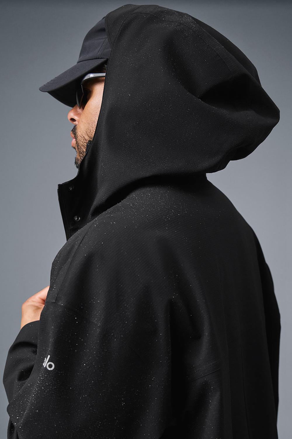 Alo Yoga Rain Or Shine Miesten Long Coat Mustat | Suomi  7261-OALPH