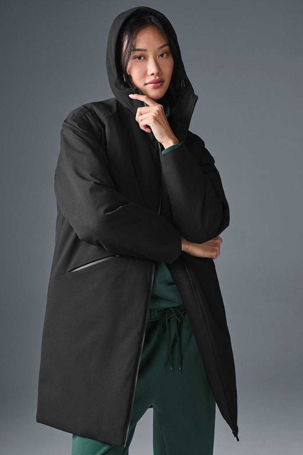 Alo Yoga Rain Or Shine Naisten Puffer Takki Mustat | Suomi  0547-ORYUX