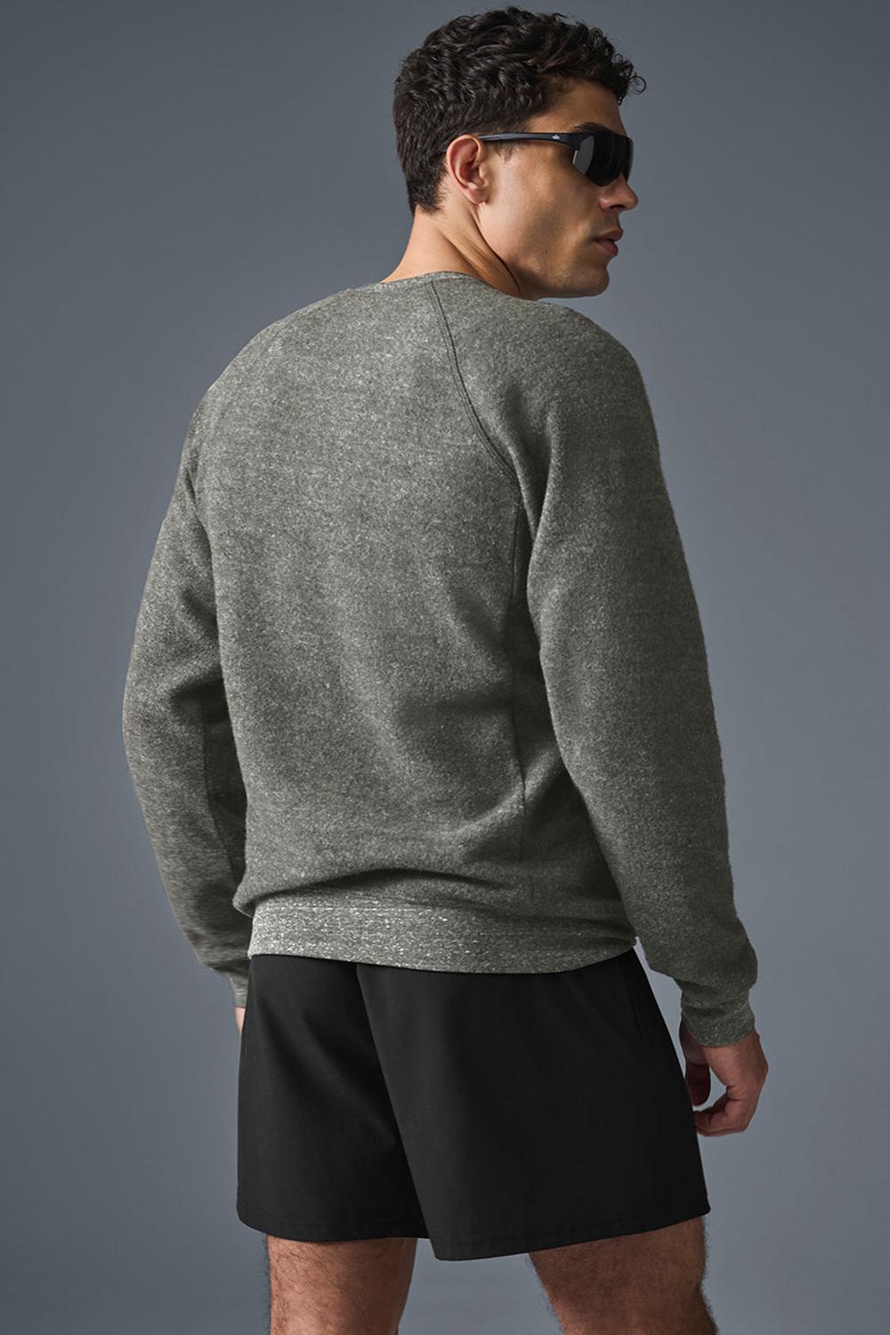 Alo Yoga Relaxed Crew Neck Miesten Puserot Harmaat | Suomi  8596-BSVGE