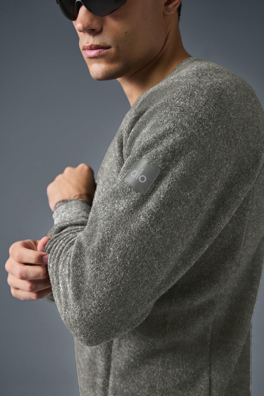 Alo Yoga Relaxed Crew Neck Miesten Puserot Harmaat | Suomi  8596-BSVGE