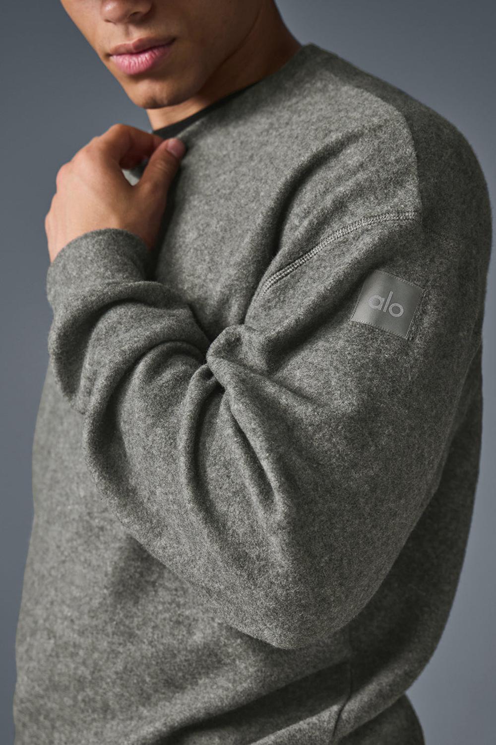 Alo Yoga Relaxed Crew Neck Miesten Puserot Harmaat | Suomi  8596-BSVGE