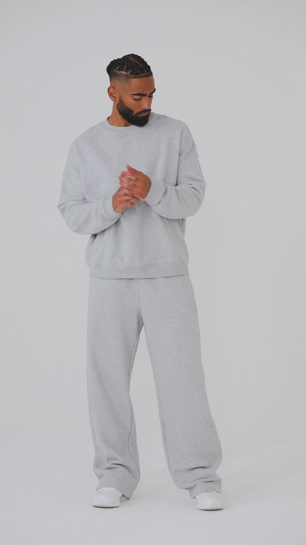 Alo Yoga Renown Heavy Weight Crew Neck Miesten Villapusero Bone | Suomi  7025-YUKXE