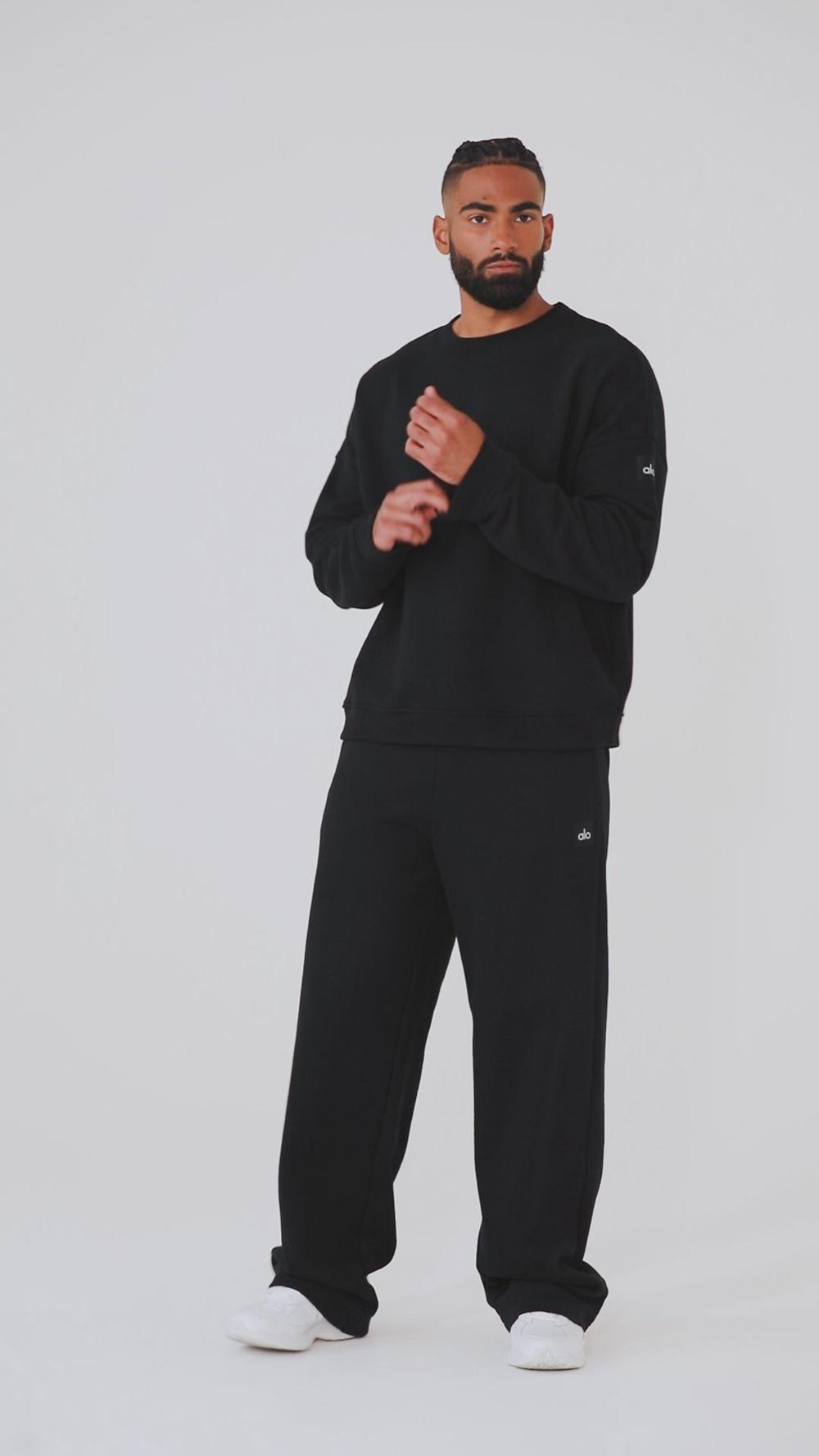 Alo Yoga Renown Heavy Weight Crew Neck Miesten Villapusero Vihreä | Suomi  2045-UOKVP