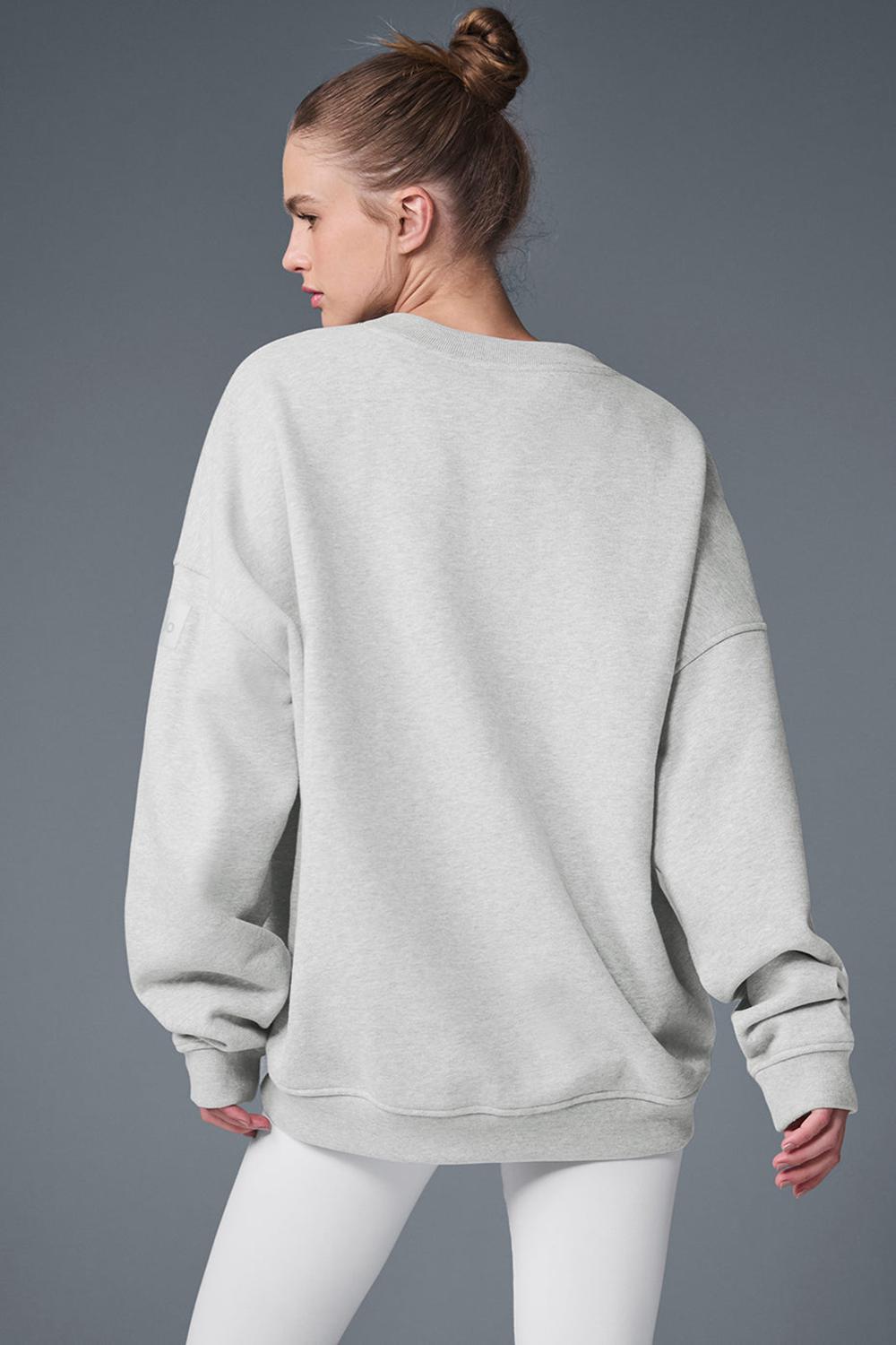 Alo Yoga Renown Heavy Weight Crew Neck Naisten Villapusero Harmaat | Suomi  4798-UBTYV