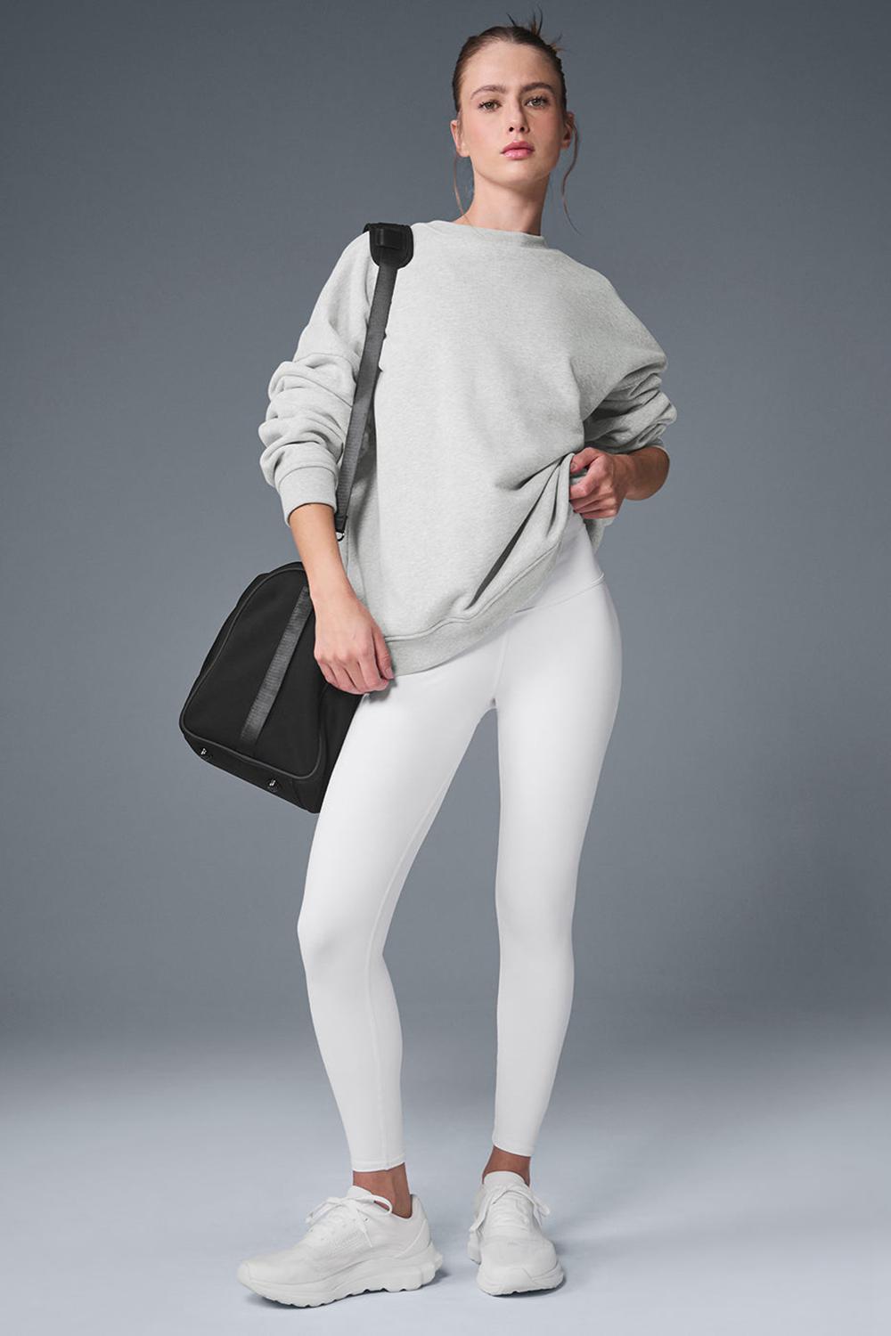 Alo Yoga Renown Heavy Weight Crew Neck Naisten Villapusero Harmaat | Suomi  4798-UBTYV