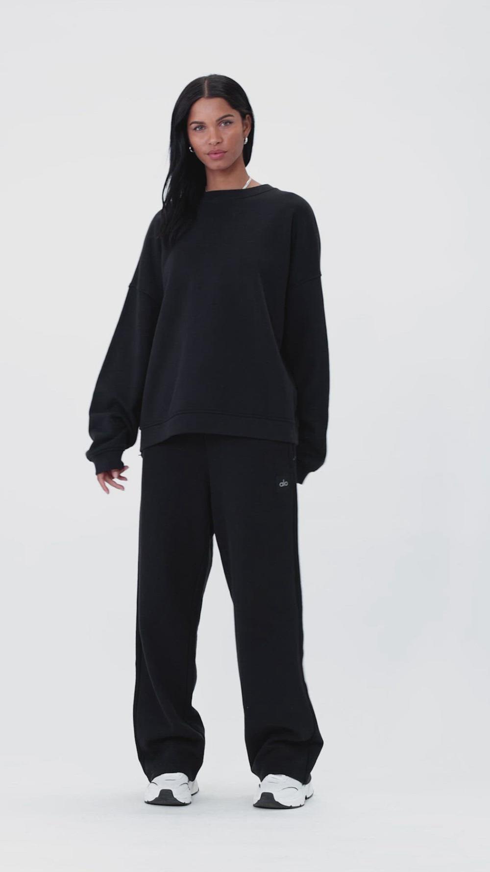 Alo Yoga Renown Heavy Weight Crew Neck Naisten Villapusero Harmaat | Suomi  4798-UBTYV