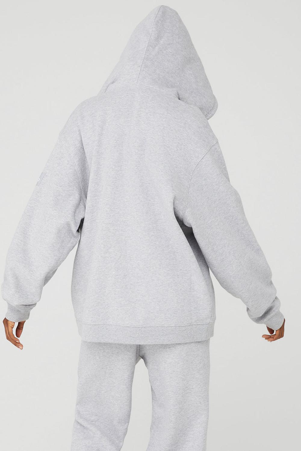 Alo Yoga Renown Heavy Weight Full Zip Naisten Huppari Harmaat | Suomi  5301-SYPIC