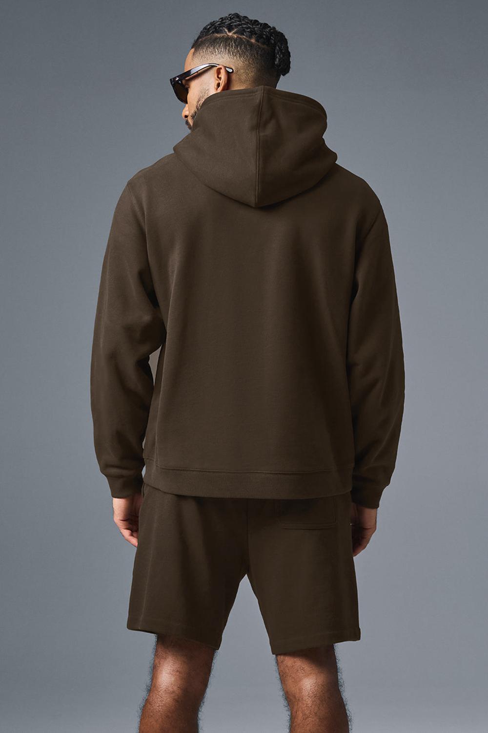 Alo Yoga Renown Heavy Weight Miesten Huppari Espresso | Suomi  6185-OGSDY