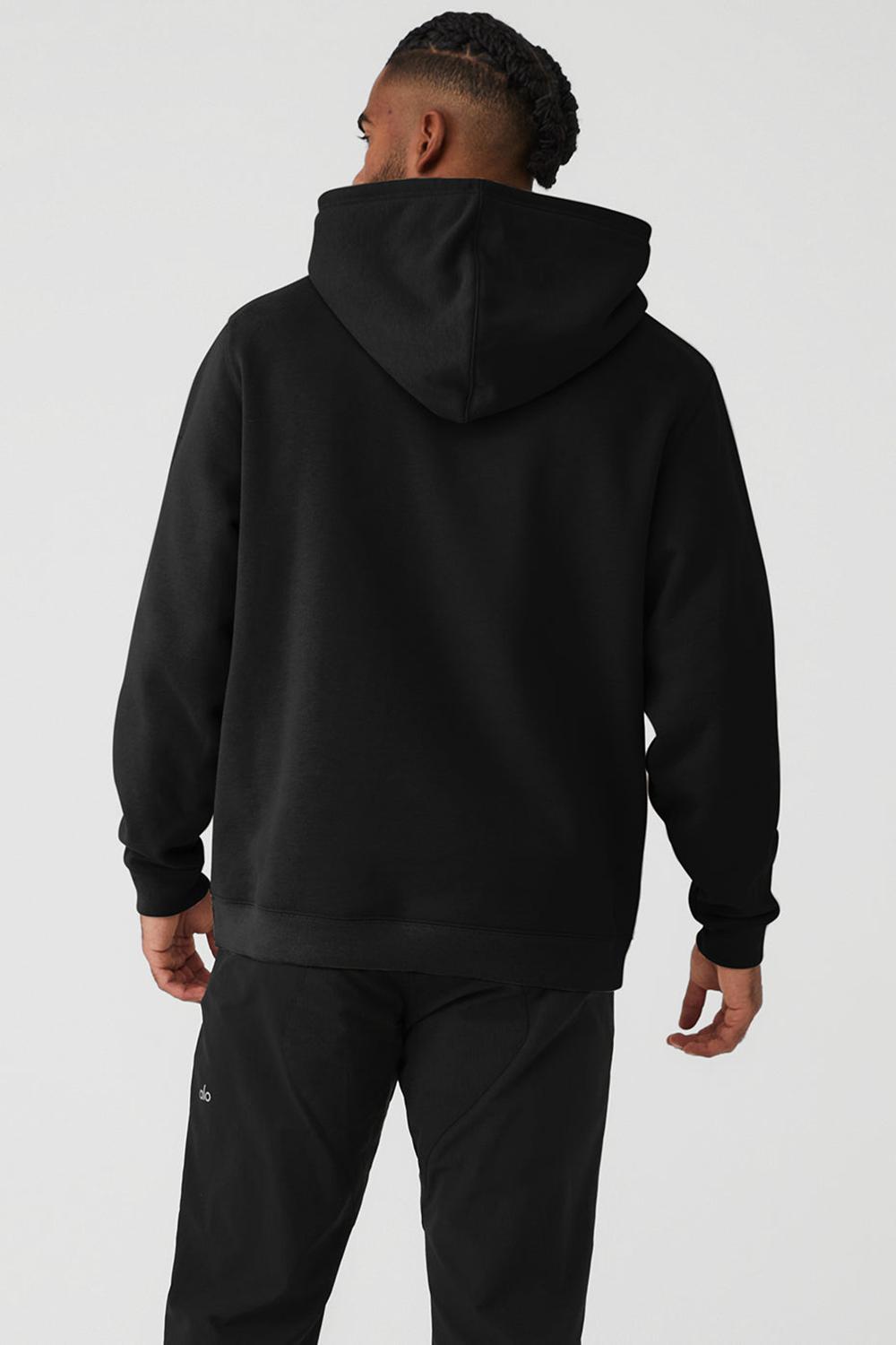 Alo Yoga Renown Heavy Weight Miesten Huppari Mustat | Suomi  4126-QJTLN