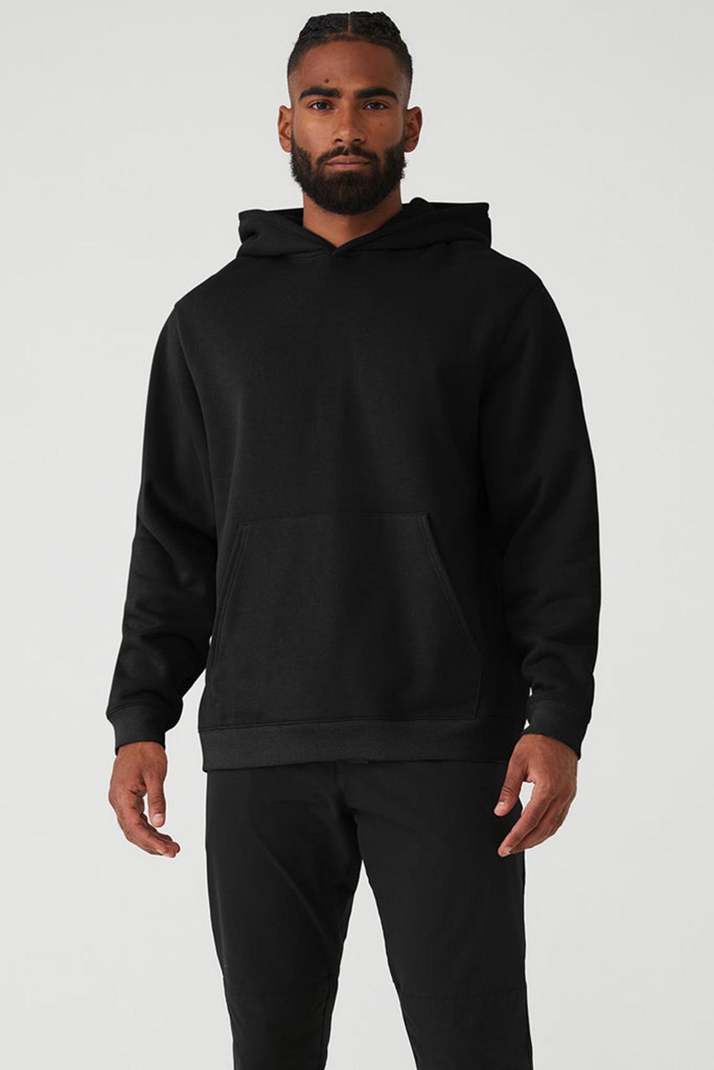 Alo Yoga Renown Heavy Weight Miesten Huppari Mustat | Suomi  4126-QJTLN