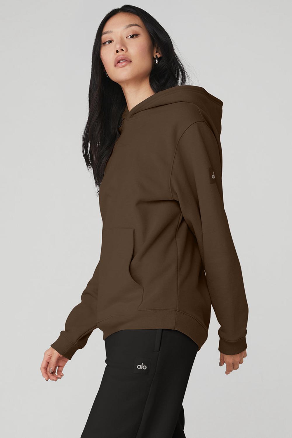 Alo Yoga Renown Heavy Weight Naisten Huppari Espresso | Suomi  8436-DTOMV