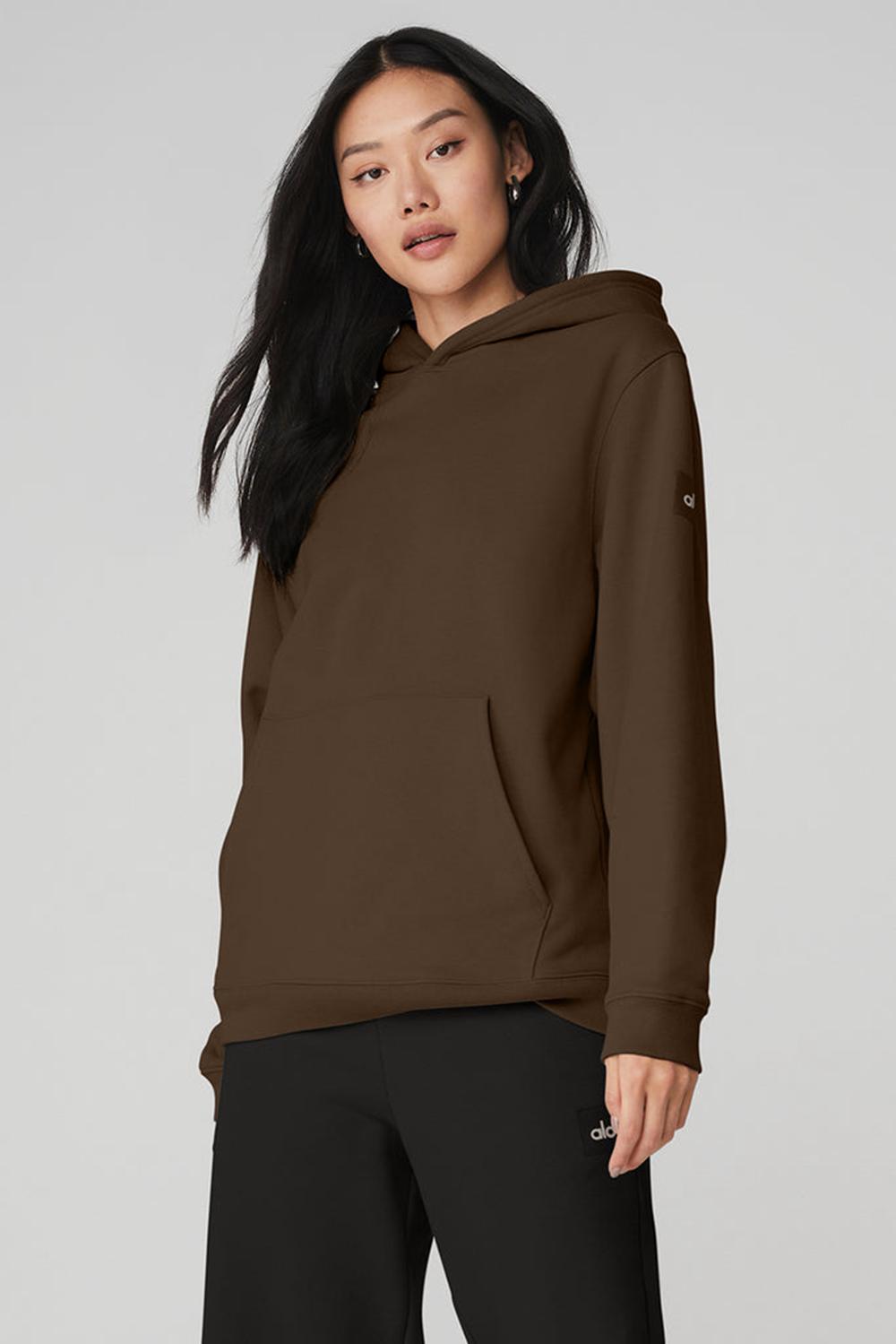 Alo Yoga Renown Heavy Weight Naisten Huppari Espresso | Suomi  8436-DTOMV