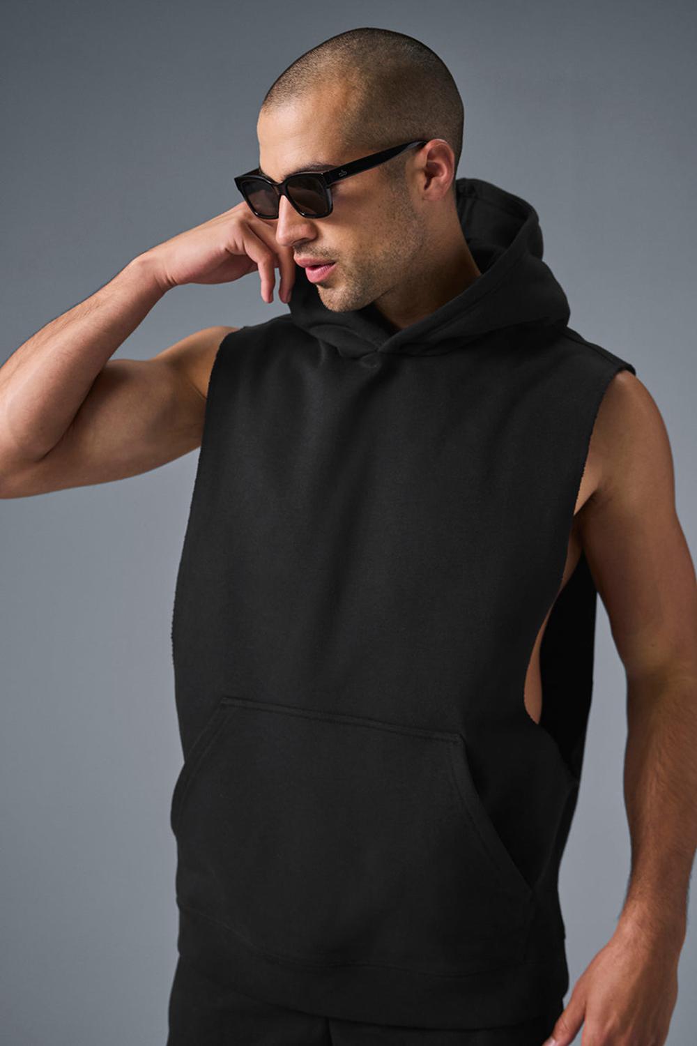 Alo Yoga Renown Sleeveless Miesten Huppari Mustat | Suomi  7065-XGBWP