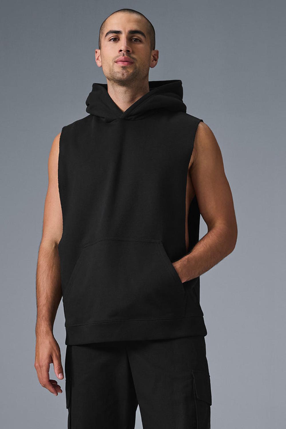 Alo Yoga Renown Sleeveless Miesten Huppari Mustat | Suomi  7065-XGBWP