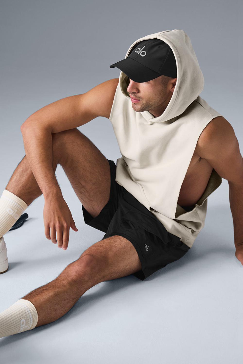 Alo Yoga Renown Sleeveless Miesten Huppari Bone | Suomi  2105-LQCNJ