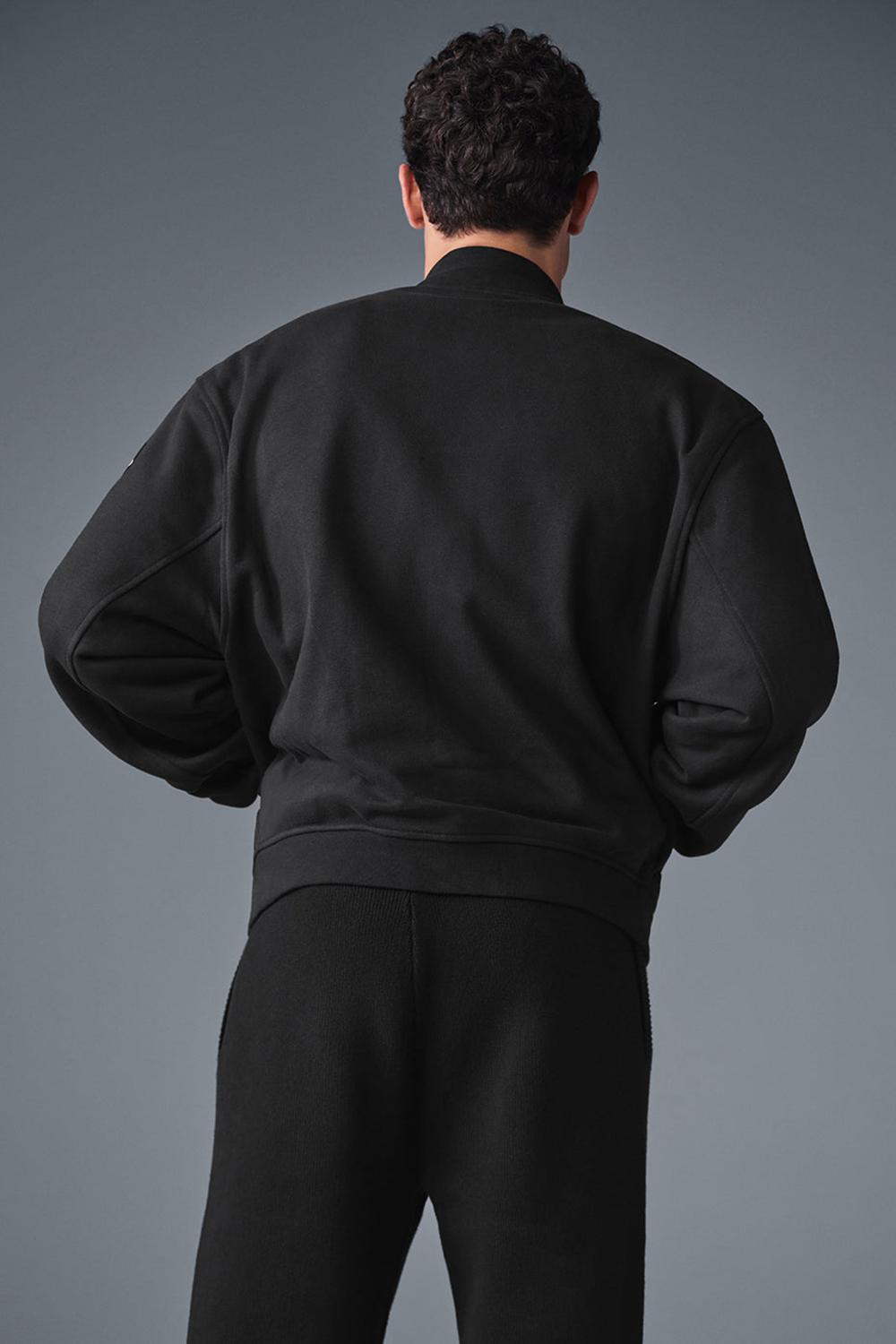 Alo Yoga Renown Varsity Miesten Takit Mustat | Suomi  7690-FOLAB