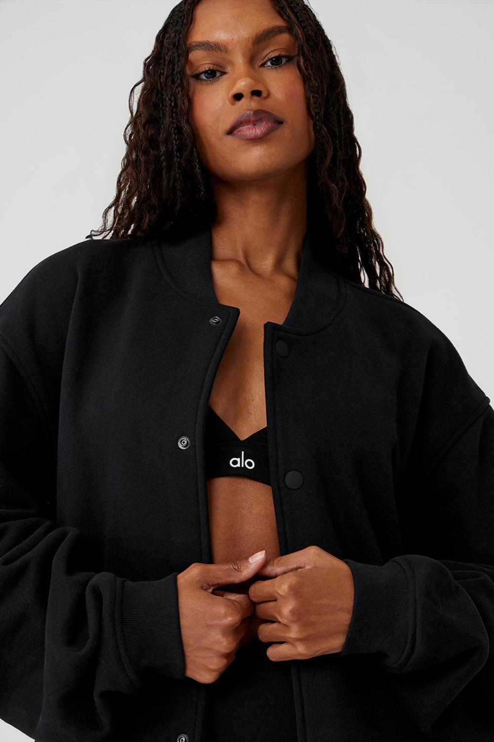 Alo Yoga Renown Varsity Naisten Takit Mustat | Suomi  3209-DULQO