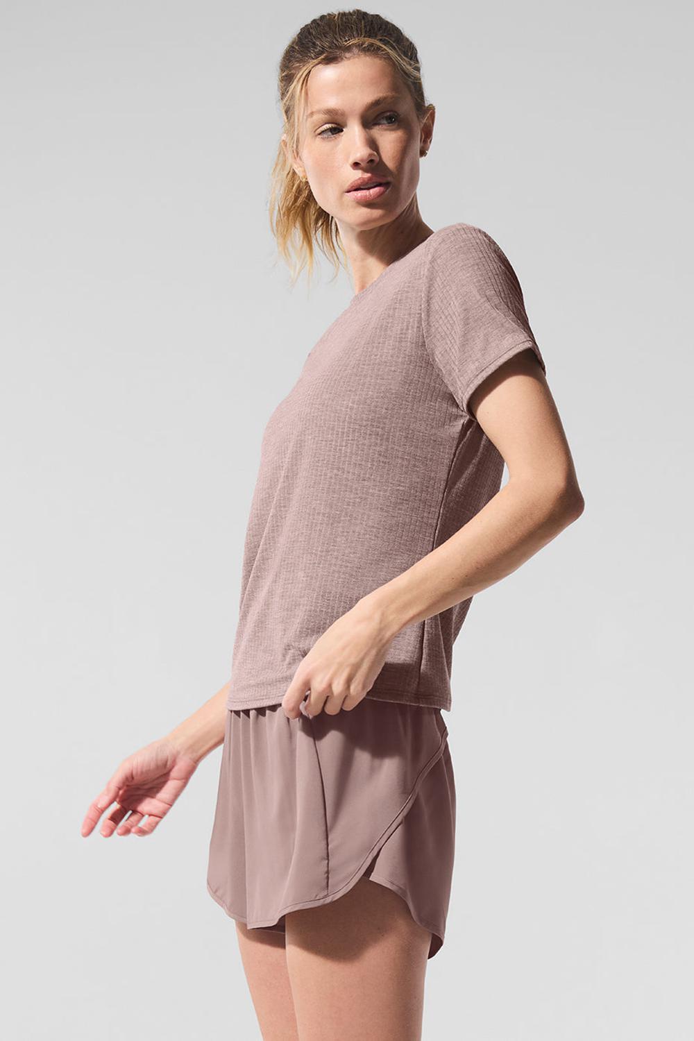 Alo Yoga Ribbed Sea Coast Naisten Juoksupaidat Mushroom Heather | Suomi  2369-IKMVF