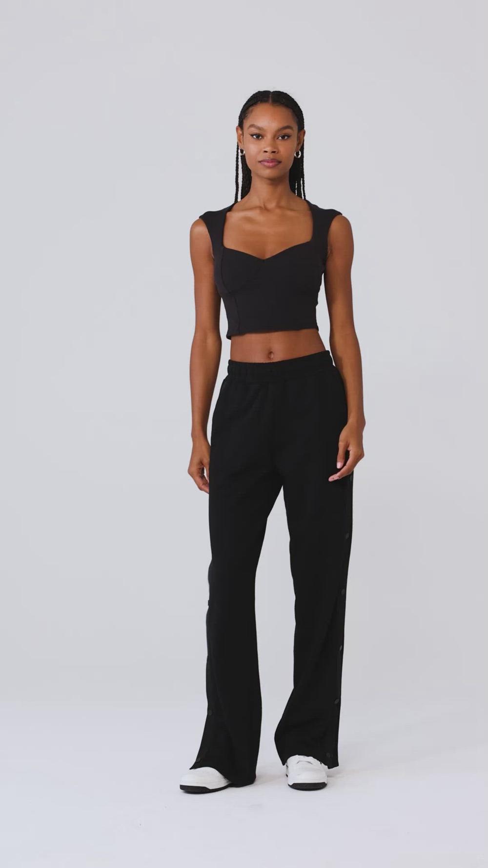 Alo Yoga Ribbed Sweetheart Naisten Short Sleeve Valkoinen | Suomi  4501-RVUWI