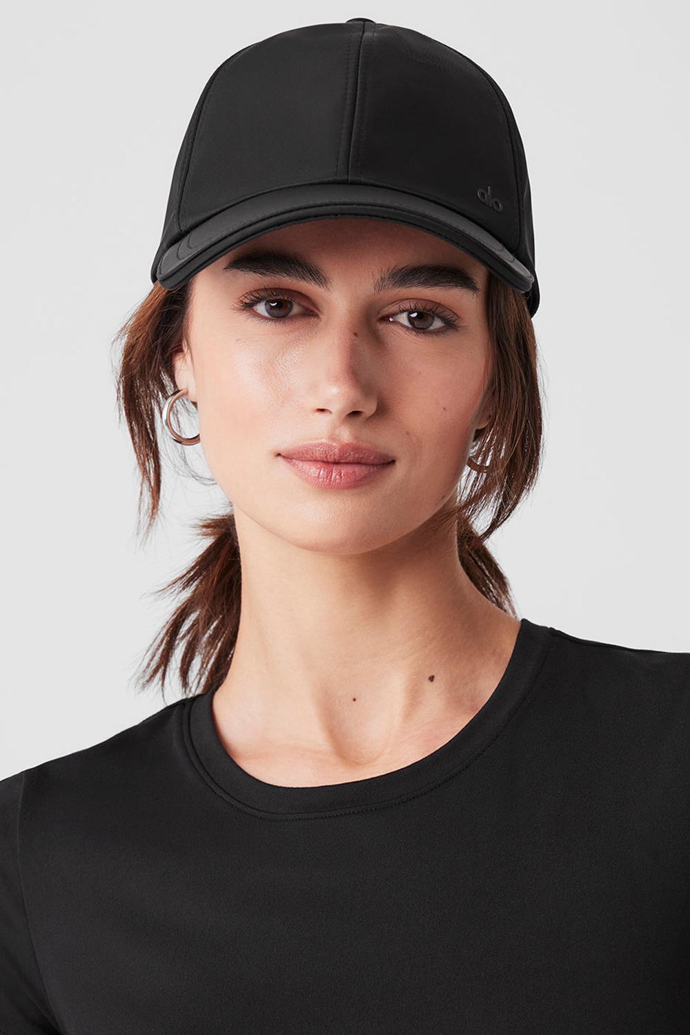 Alo Yoga Satin Off-Duty Naisten Lippis Mustat | Suomi  5643-SZXMY