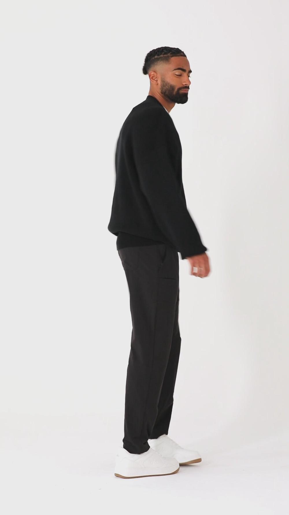 Alo Yoga Scholar Crew Neck Miesten Neulepuserot Laivastonsininen | Suomi  7026-ULAID